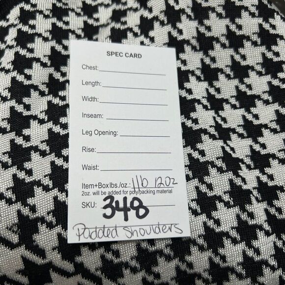 St. John Collection Women's Houndstooth Open Drape Front Cardigan Size Small P - Picture 8 of 8